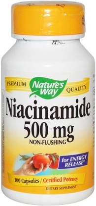 Nature's Way Niacinamide, 500 mg, 100 Capsules
