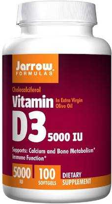 Jarrow Formulas Jarrow Formulas, Vitamin D3, 5,000 IU,