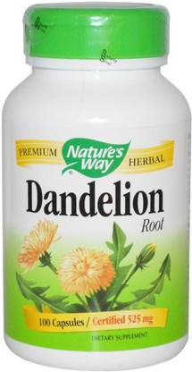 Nature's Way Dandelion Root, 525 mg, 100 Vegetarian Capsules