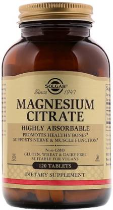 Solgar Magnesium Citrate, 120 Tablets