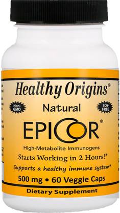 Healthy Origins EpiCor, 500 mg, 60 Veggie Caps