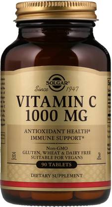 Solgar Vitamin C, 1,000 mg, 90 Tablets