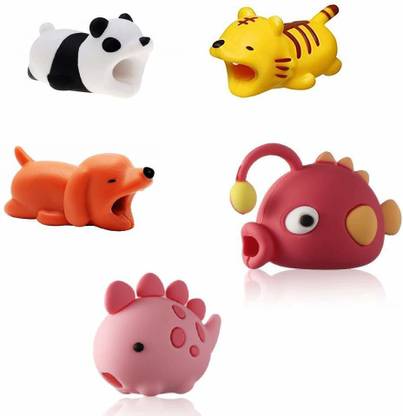 AZACUS Cute Animals Cable Bites Charger Cord Saver Animal Charger for Cellphone Charging Cable Protector Cable Protector