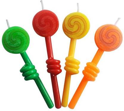 Party Hour Candy Themed Birthday Cake Candles Candle