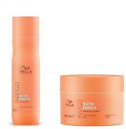 Wella Professionals Invigo Nutri - Enrich Shampoo + Mask ( Combo 2 Items In The Set