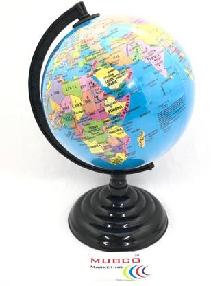 Mubco World Globe Earth Map | A Desk & Table Top Political World Globe Desk & Table Top political World Globe