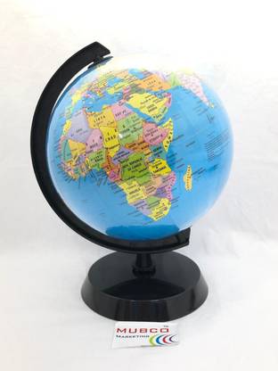 Mubco World Globe Earth Map | A Desk & Table Top Political World Globe | Desk & Table Top Political World Globe