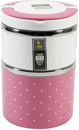 BG GALLERY Homio LB020 2 Containers Lunch Box Pink 2 Containers Lunch Box