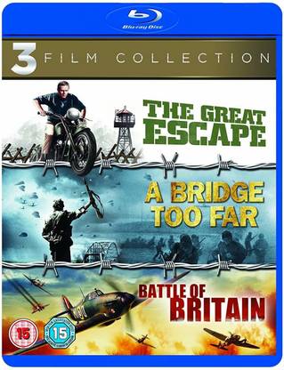 3 War Movies Collection: The Great Escape + A Bridge too Far + Battle of Britain - All 3 Action & War Movies (3-Disc Box Set) (Fully Packaged Import)