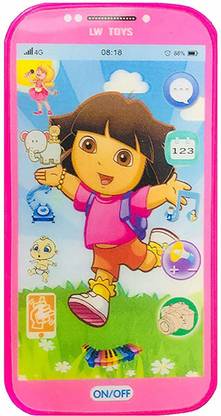 AARAV My First Touch Screen Mobile with Light and Sound Effect, A Neck