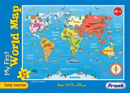 Frank My First World Map Puzzle