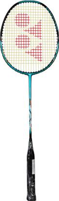 Yonex Nanoflare Drive Turquiose Black Strung Badminton Racquet (with Sonic Flare System Tension: 28 Lbs)