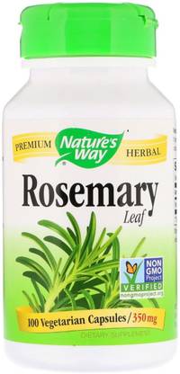 Nature's Way Rosemary Leaf , 350 mg, 100 Vegetarian Capsules