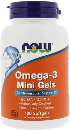 Now Foods Omega-3 Mini Gels, 180 Softgels