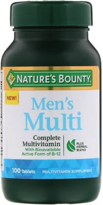 Nature's Bounty Men's Multi, Complete Multivitamin, 100 Tablets