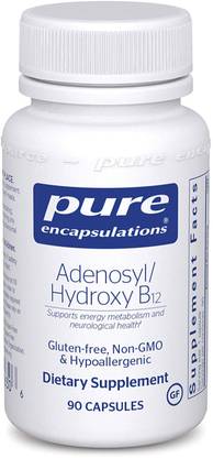 Pure Encapsulations Adenosyl/Hydroxy B12-Hypoallergenic Dietary Supplement 90 Vegetarian