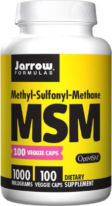 Jarrow Formulas MSM, 1,000 mg, 100 Veggie Caps