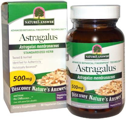 Nature's Answer Astragalus, 500 mg, 60 Vegetarian Capsules