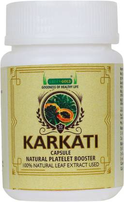 Green KARKATI Capsules Natural Platelet Booster