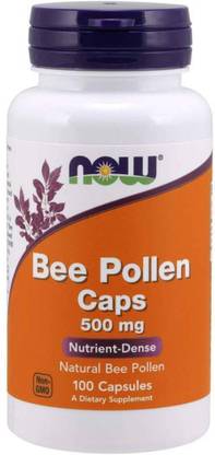 Now Foods Bee Pollen 500 mg 100 Capsules