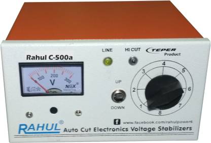 rahul C-500a 600 VA/2 Amp Autocut Voltage Stabilizer Autocut Stabilizer