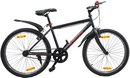 X Bicycle Cop Bike For Teenagers Black Red 24 T (inch) Mountain Cycle