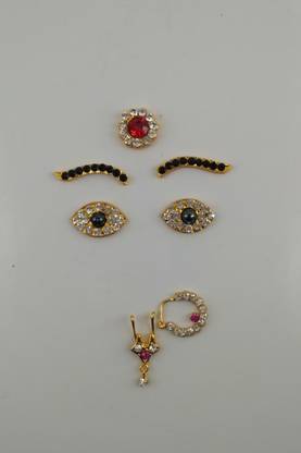 pranaam amman jewellery, face jewellery, deity face eyes nose ring tilak Deity Ornament