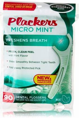 Plackers Dental Flossers Micro Mint