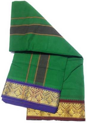 ADITYA TEX Traditional 9×5 Pooja Dhoti 3045 Self Design Men Dhoti