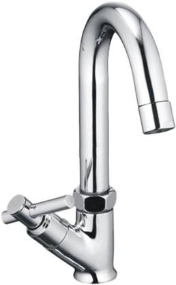 DRIZZLE Swan Neck Pillar Cock Tarim Brass Faucet Set