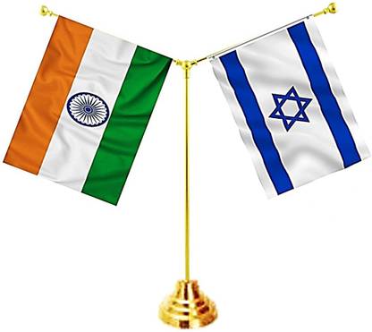 UNIQ India:: Israel Rectangle Table Miniature Flag