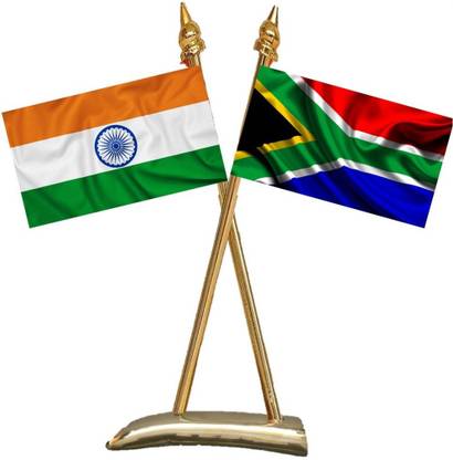 UNIQ India:: South Africa Rectangle Table Miniature Flag