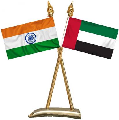 UNIQ India:: UAE Rectangle Table Miniature Flag