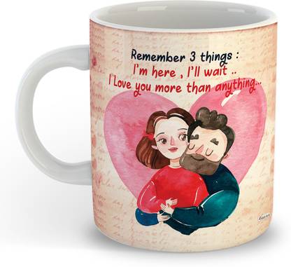 OddClick Remember 3 Things Printed Ceramic Coffee Mug