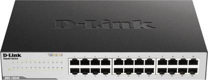 D-Link 24 PORT 10/100/1000 MB 24 Ports 1000 Mbps Network Switch
