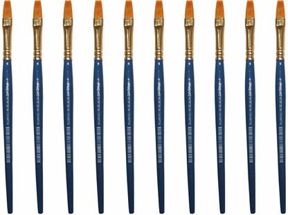 Maped Colour Peps Synthetic Flat Paint Brush - 10 Pieces (Sizes 4)