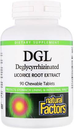 Natural Factors Dgl Chewable 400mg