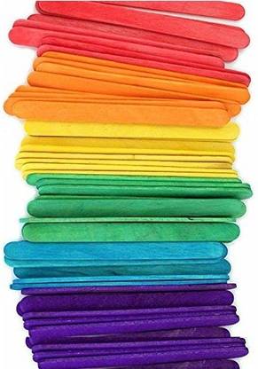 Direct Dice Wooden Color Ice Cream Sticks (1000 Pieces)