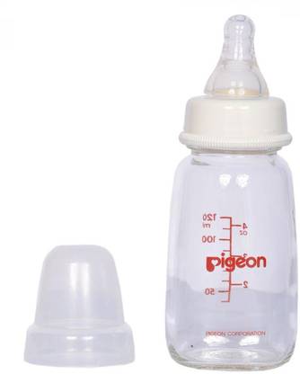 Pigeon GLASS FEEDING BOTTLE 120ML 0 TO 3 MONTHS - 120 ml