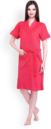 CHILEELIFE Orange Medium Bath Robe