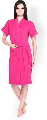 CHILEELIFE Dark Pink XL Bath Robe