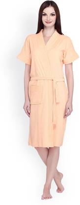 CHILEELIFE Yellow Free Size Bath Robe