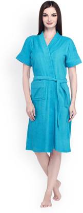 CHILEELIFE Green Free Size Bath Robe