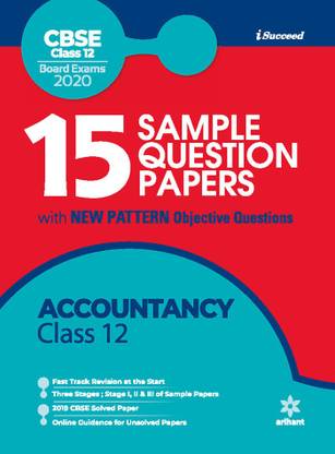 15 Sample Question Paper Accountancy Class 12th Cbse 2019-2020
