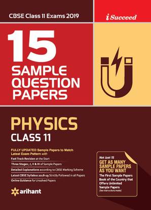 15 Sample Question Papers Physics Class 11th Cbse