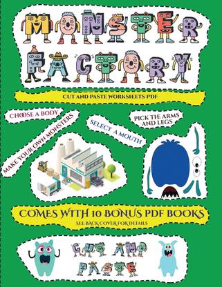 Cut and Paste Worksheets PDF (Cut and paste Monster Factory - Volume 1)