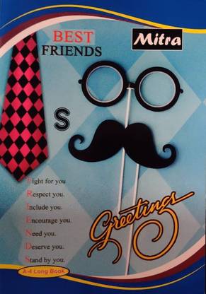 MITRA Best Friends A4 Note Book A4 Note Book Regular 180 Pages