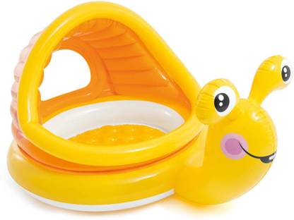 Luxula Lazy Snail Shade Baby Pool Baby bath tub Inflatable Pool (Yellow) Inflatable Pool Accessory