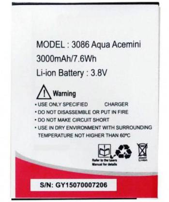 Grand Cell Mobile Battery For  Intex INTEX AQUA ACE MINI