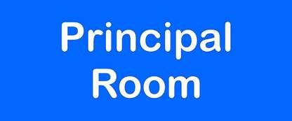 Sign Board For Principal Room Fine Art Print
